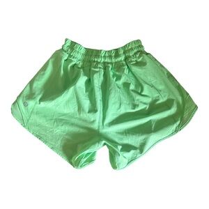 Neon green hottie hots, Lululemon size 2